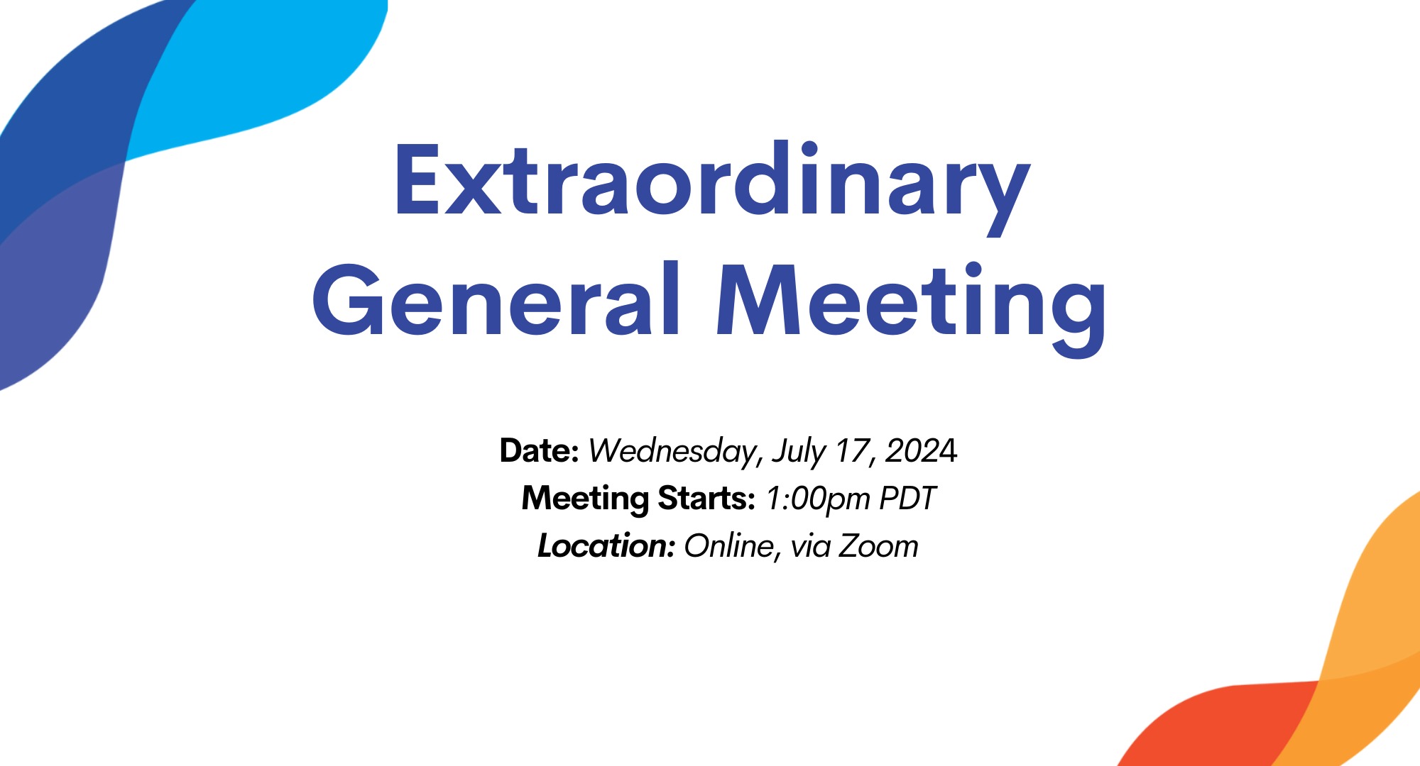 2024 Extraordinary General Meeting